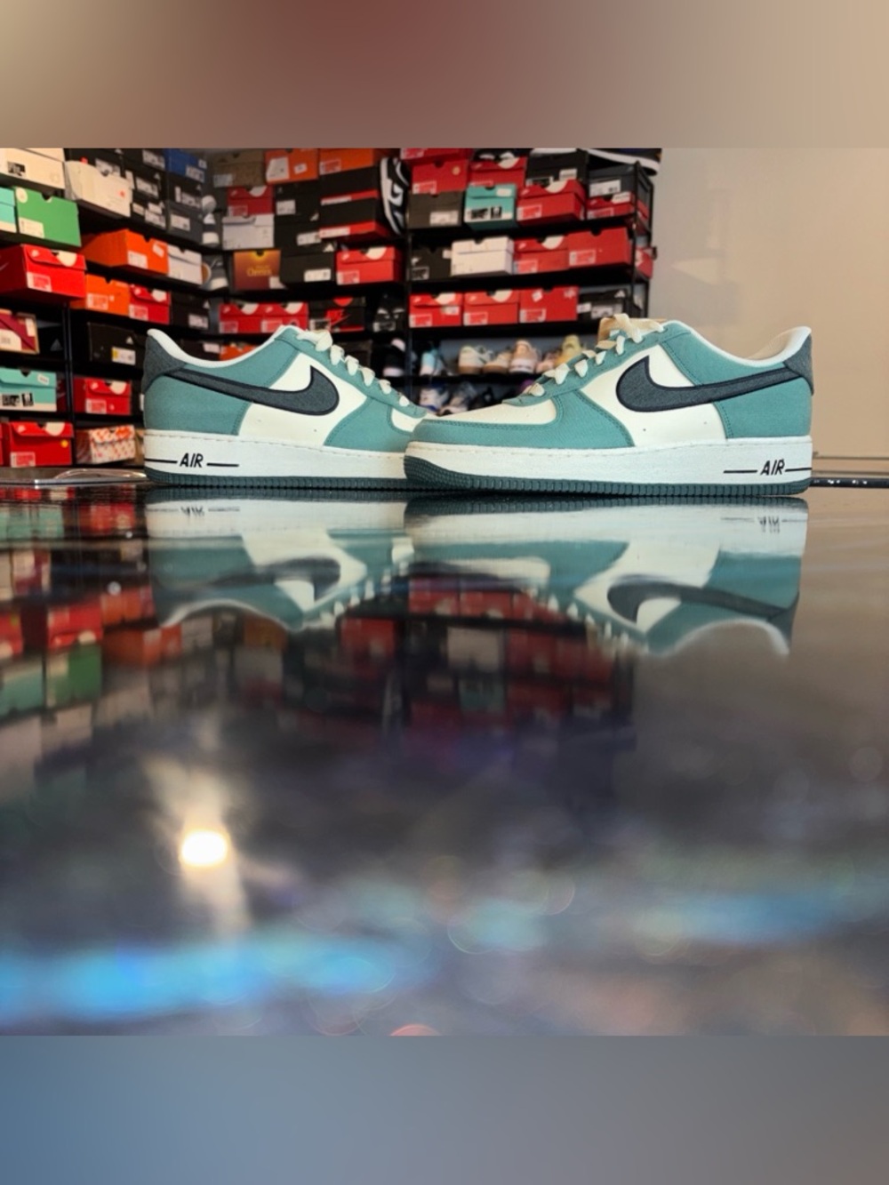 Nike Air Force 1 Low Teal, Dark Teal & White